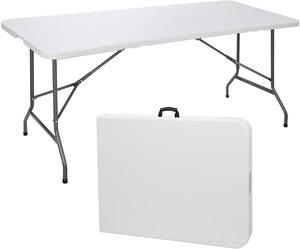 Tùy Chỉnh Kích Thước 4ft 6ft 8ft Gấp Nhựa Cầm Tay Tiệc Cưới Nhựa Ngoài Trời Cắm Trại Dã Ngoại Bên Bàn Ăn Cho Tổ Chức Sự Kiện - Product Image 1