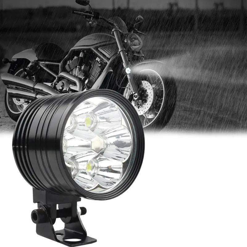 RTS Aluminum Motorcycle 6 LED Spot lights Super Bright E-Bike Light Accessories Scooter Spotlights Car Fog Lamps work light