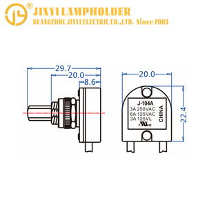 PC & phenolic-druckknopf-multiplexer intelligenter schalter Indoor-Lampensteuerungszubehör mit Nennleistung 3 A 250 V 125 VL / 6 A 125 V - Product Image 3