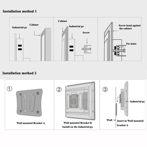 Marco abierto integrado antiinterferencias, pc todo en uno, pantalla táctil capacitiva plana, panel industrial pc
