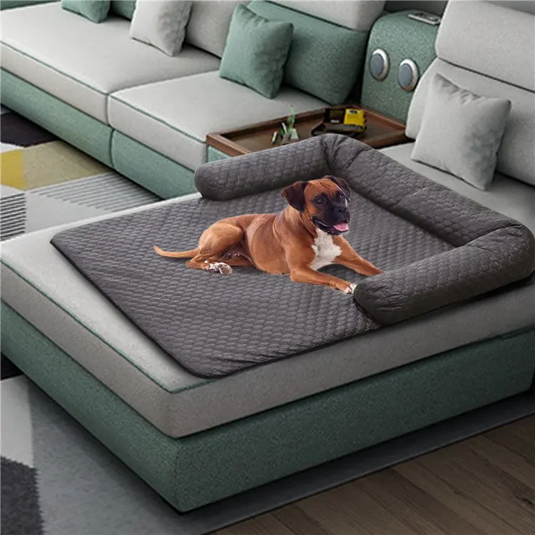 Luxus beruhigend leicht reinig bar wasserdicht rutsch fest PU Pet Mat Hunde couch Schlafs ofa Möbel Schutzhülle mit Nacken polster