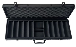 专业便携式铝工具箱防水扑克芯片收纳盒实用工具箱带手提箱 - Product Image 4
