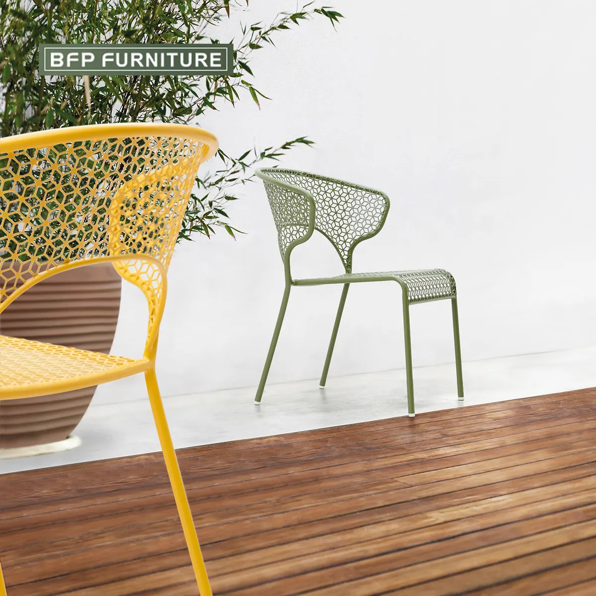 BFP hogar al por mayor personalizado al aire libre restaurante Mesa café muebles estilo nórdico restaurante mesa de comedor y sillas conjuntos