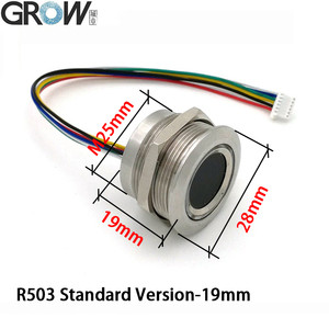 GROW R503 Wasserdichter RGB-LED-Sensor mit 200 Kapazitäten und rundem UART DC 3,3 V Finger abdruck modul für Arduino Windows Free SDK - Product Image 6