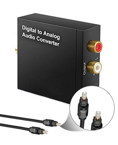 Digital Audio <strong>Adapter</strong> OEM <strong>RCA</strong> Analog <strong>to</strong> Digital Optical Toslink Coaxial Audio Converter <strong>Adapter</strong> With Optical Cable - Product Image 1