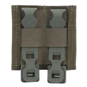 MG-F-04 hızlı MOLLE Mag paketi 9MM çift Mag kılıfı avcılık aksesuarları için alt drenaj deliği ile