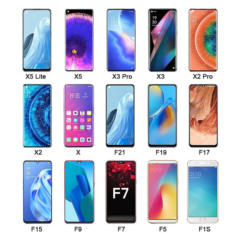 Display LCD sostitutivo per Oppo Reno 8 7 Pro 6 5 A96 A53 A54 A16 A15 A5 A3s trova X5 X3 X2 5G F21 Pro Touch Screen LCD originale