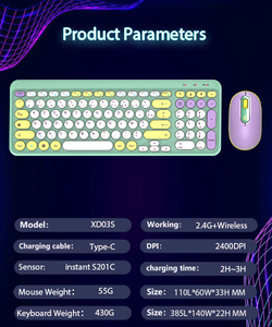 Directo de fábrica al por mayor inalámbrico 2,4G Mini teclado y ratón combinación conjunto ultrafino ordenador Oficina 901 teclado y ratón