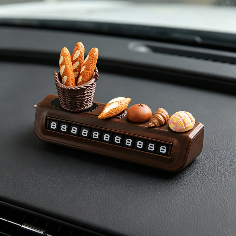 Baguettes, small bread rolls, rolling number plates