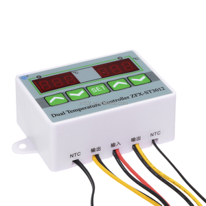 Controlador de temperatura de pantalla dual digital regulador de termostato inteligente interruptor de controlador de incubadora de temperatura con sensor dual - Product Image 2