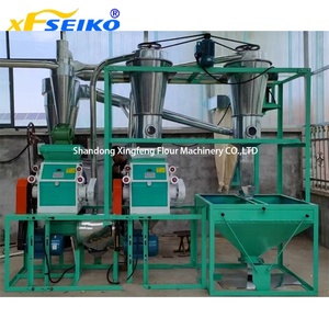 Küçük iş için iki tek değirmen buğday/mısır unu değirmeni tahıl zemin taşlama makinesi - Product Image 4