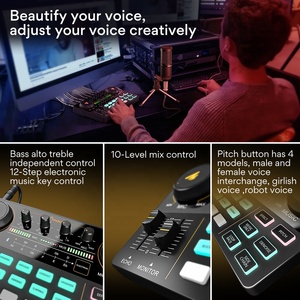 MAONOCASTER Mixer Audio Newest 4 Channel Sound <strong>USB</strong> Digital Audio Mixer Console Support Multi-Channel Mixing Podcast Sound <strong>Cards</strong> - Product Image 5