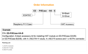 ED-Pi5Case-HA-B lampone Pi 40 Pin GPIO lungo perno di espansione intestazione - Product Image 4