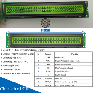 5V STN Blue Yellow-Green <strong>LCD</strong> Screen <strong>Module</strong> I2C/IIC 4pin PCB 2004 <strong>LCD</strong> Screen 16x2 <strong>Character</strong> <strong>LCD</strong> <strong>Display</strong> 20x4 - Product Image 4