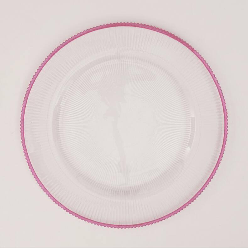 Bordure rose transparente