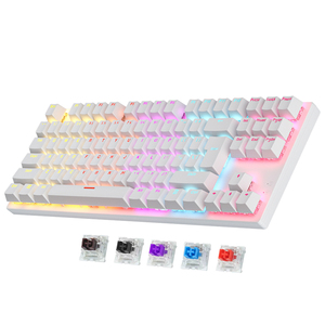 SAMA Low MOQ Gaming Mechanical <strong>Keyboard</strong> <strong>Multimedia</strong> 87 Keys Tenkeyless LED RGB Backlit PC Gamers Wired <strong>Computer</strong> <strong>Keyboard</strong> - Product Image 1