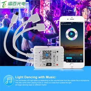 DC5V-28V RGB-Band SMD 5050 führte Wifi-Controller WiFi IR LED-Controller mit Empfänger führte Streifen IR-Fernbedienung LED-Steuerung - Product Image 2