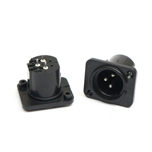 3コアストレートピンバランスオーディオデバイスコネクタ3ピンXLRオスソケットオーディオソケット - Product Image 3