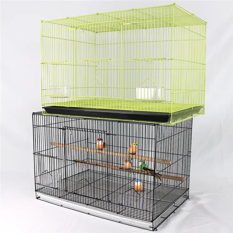 Groothandel Meerdere Vogel Feeders Staaldraad Mesh Huisdier Kooien Voor Parrot Kanarie Finch Vogel Fokken Kooi