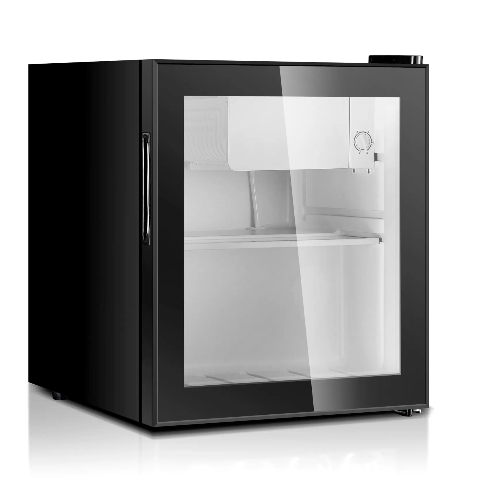 43L Glas Schwarz Farbe Getränke Kühlschrank Tisch Minibar Kühlschrank für Hotel Commercial mit Gefrier schrank