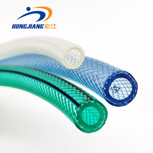 Colorful PVC Braided Garden <strong>Hose</strong> <strong>50m</strong> 100m Flexible Water Pipe Reinforced Various Inner Diameters Moulded Fiber Plastic Tubes