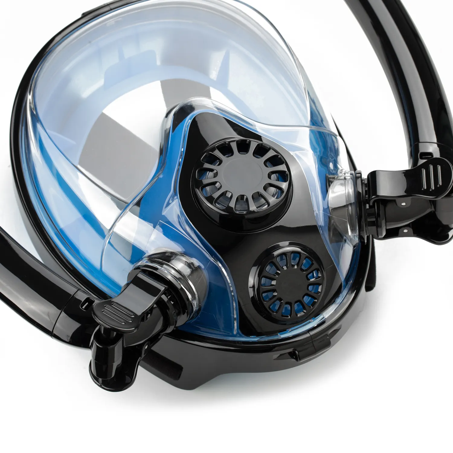 SMACO फैक्टरी प्रत्यक्ष डबल पाइप स्कूबा डाइविंग मुखौटा पानी के नीचे सांस उपकरण श्रृंखला घूर्णन स्नॉर्कलिंग मुखौटा