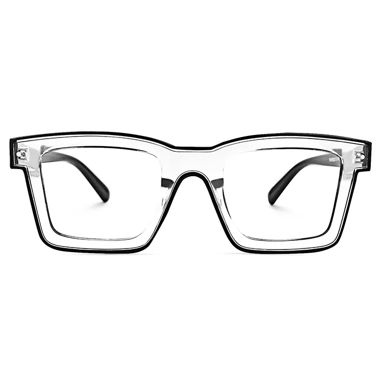 Retângulo Mulity-cor Preto Vermelho Amarelo Verde Eyewear TR90 Material Óculos Quadros Para As Mulheres por atacado óculos ópticos