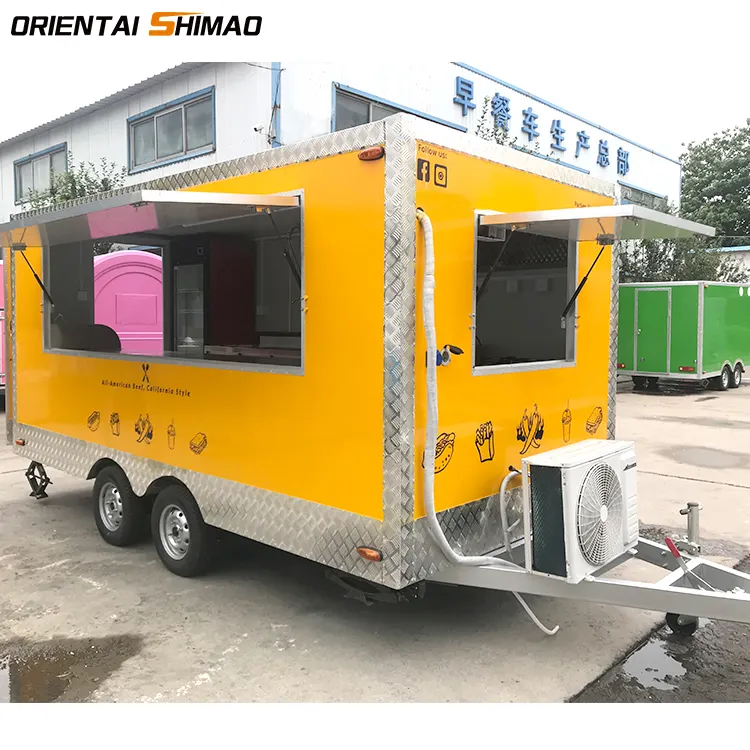 Concessione cinese Hot New design breakfast European large street food truck trailer CE