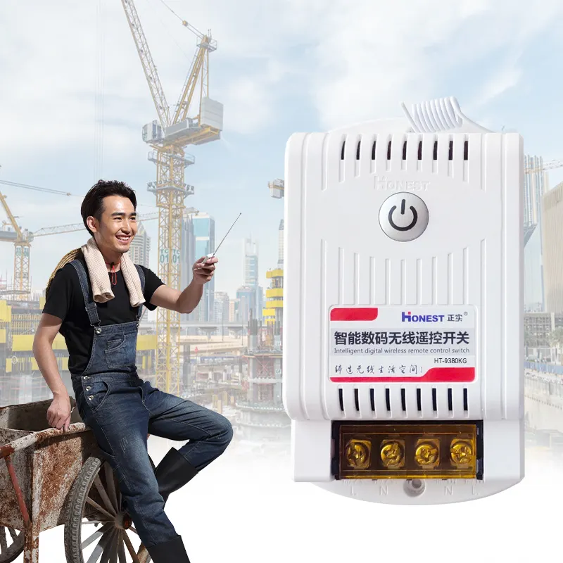 An toàn và đáng tin cậy 220V dài khoảng cách công suất cao Thông Minh Kỹ thuật số hướng dẫn sử dụng chuyển đổi và không dây 5km điều khiển từ xa chuyển đổi