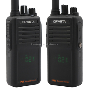 CRWSTA-Walkie Talkie de mano, transceptor profesional a prueba de agua, 8 vatios, IP68, UHF, sistema de intercomunicación inalámbrico - Product Image 2