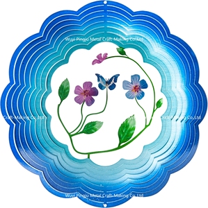 Laser cắt ngoài trời 3D gió Spinner-bướm nhiều màu - Product Image 3