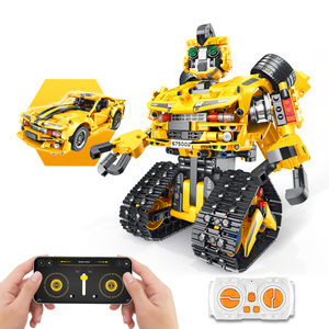 2,4G STEM Robot rastreado Stunt Car Kid DIY montaje educativo programación APP Control remoto Robot juguete juego de bloques de construcción