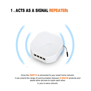 Zwave Plus两组微干触点Z波智能隐藏式继电器双开关无线遥控器 - Product Image 3