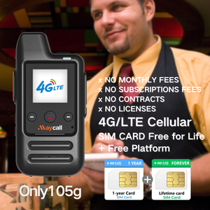 Walkie Talkie POC 4G a Lunga Portata con Android, Scheda GPS Europa, VHF, Doppia SIM, Copertura di Rete Completa, Copertura Nazionale e Durata Illimitata della Batteria - Product Image 1