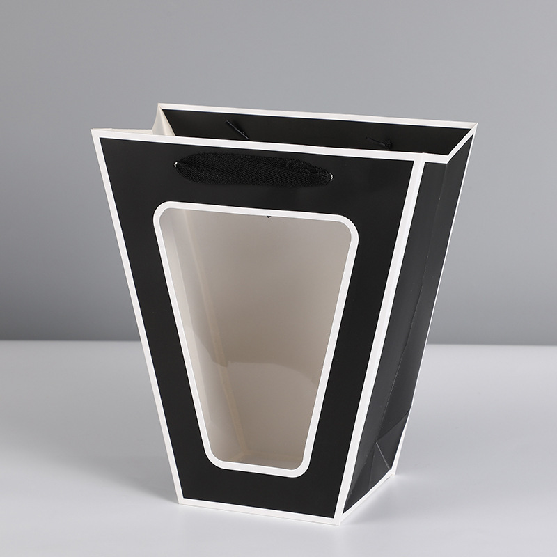 black with white edges