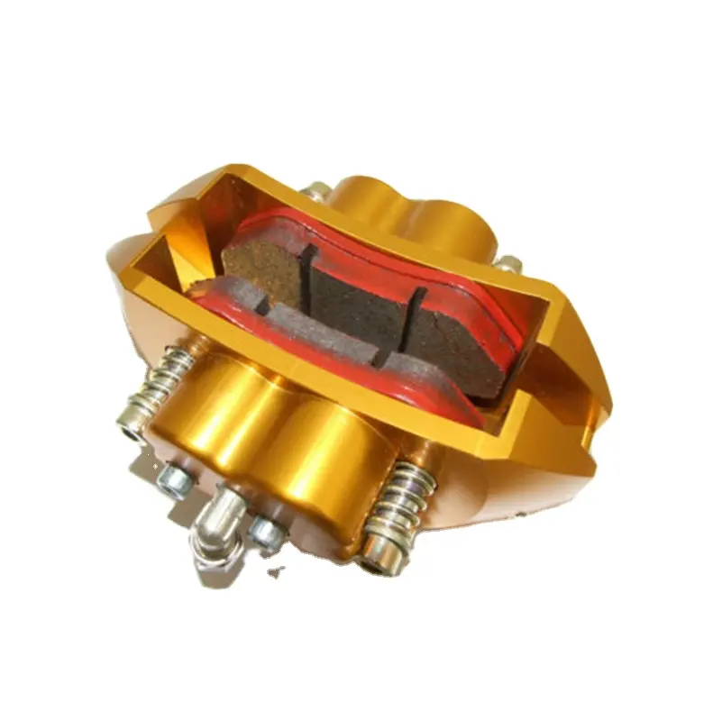Go Kart Teile Tuning 4 Pot Pads Gold Bremse Hydraulik Bremssattel made in China