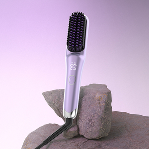 Plasma Tóc Ép Tóc Bàn Chải 9 Temp Cài Đặt 30S Mch Nhanh Chóng Sưởi Ấm Tóc Thẳng Lược Cho Người Đàn Ông Và Phụ Nữ - Product Image 2