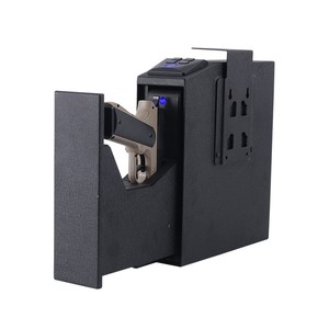 安全キー安全ロックボックス生体指紋スチールカーポータブル - Product Image 1