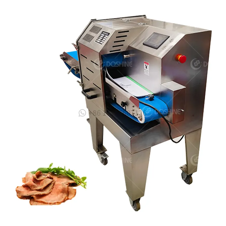 Affettatrice automatica di carne cotta per affettare salsiccia con pancetta ad alta capacità affettatrice per carne cotta