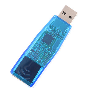 USB <strong>2</strong>.0 to LAN RJ45 Ethernet <strong>Network</strong> Card Adapter for PC 10/100Mbps Transparent Blue Ethernet <strong>Network</strong> LAN Card Converter - Product Image 2