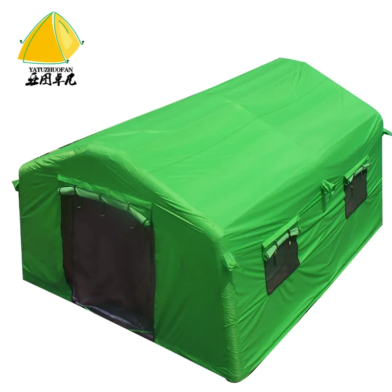 Customized Waterproof Disaster Relief Tent Fabric mit Flame Resistant Oxford Quick Automatic Opening 3 Years Yatuzhuofan 80 km/h