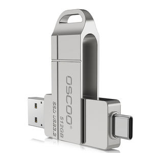 OSCOO SSDソリッドステートドライブフラッシュドライブSU001デュアルインターフェイスタイプC USB 3.2 128GB | 256GB | 512GB | 1テラバイト - Product Image 4