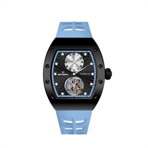 Seagull Tourbillon นาฬิกาข้อมือมือหมุน ST8006,นาฬิกาข้อมือสายซิลิโคนหน้าปัดเล็กแสดงเวลาเวลาส่องสว่าง - Product Image 1