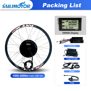Sailimotor 1500W 2000W 48V 52V 60V 72V Ebike <span class=keywords><strong>kit</strong></span> chuyển đổi Bộ dụng cụ MTX bánh xe 3000W Hub động cơ Ebike <span class=keywords><strong>Kit</strong></span> cho xe đạp điện - Product Image 2