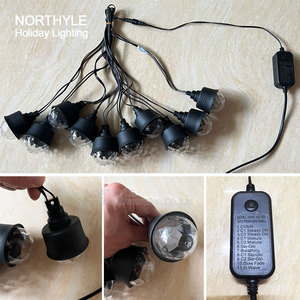 L 8.8m8モードマルチカラーリモコンRGB LEDディスコボールパーティーライトストリングプラグインストリングライト - Product Image 5