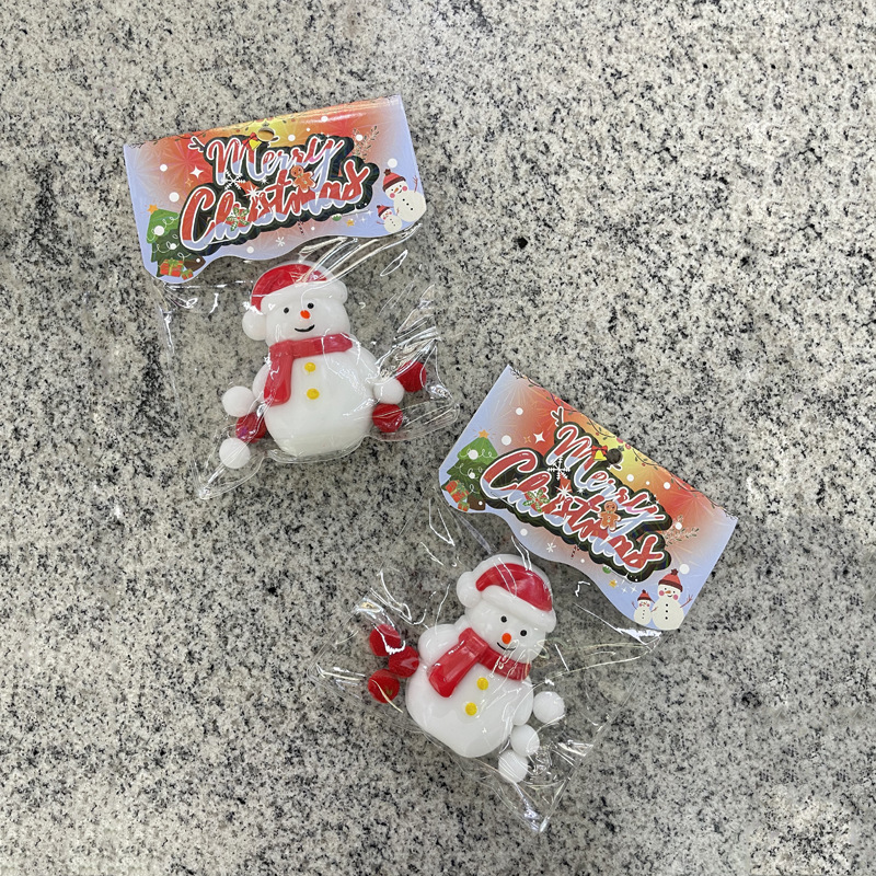 Emballage avec clip bonhomme de neige pour chapeau