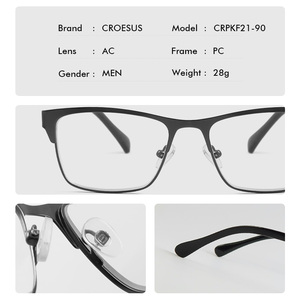 Tùy chỉnh lunettes de bài giảng kim loại vuông khung hai tròng photochromic người đàn ông Phụ Nữ Kính đọc sách với Hộp bao bì - Product Image 6