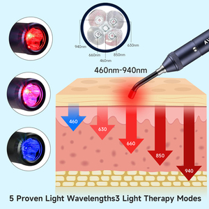 Red Light Therapy with Removable Tip, 2-in-1 Near <strong>Infrared</strong> &amp; Red Light Therapy for Face Body of Muscles Joints <strong>Led</strong> Flashlight - Product Image 5