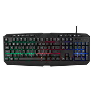 Keywin USB Wired Standard Gaming <strong>Keyboard</strong> with Multi-media Keys 1.5m PVC Cable 104-key Rainbow Backlit Full Size Gaming <strong>Keyboard</strong> - Product Image 1