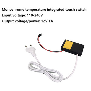 Can Penetrate <strong>1MM</strong>-5MM Long Press Dimming AC110V 220V 240V Mirror Touch <strong>Switch</strong> US Plug EU Plug square Touch Dimming <strong>Switch</strong> - Product Image 2